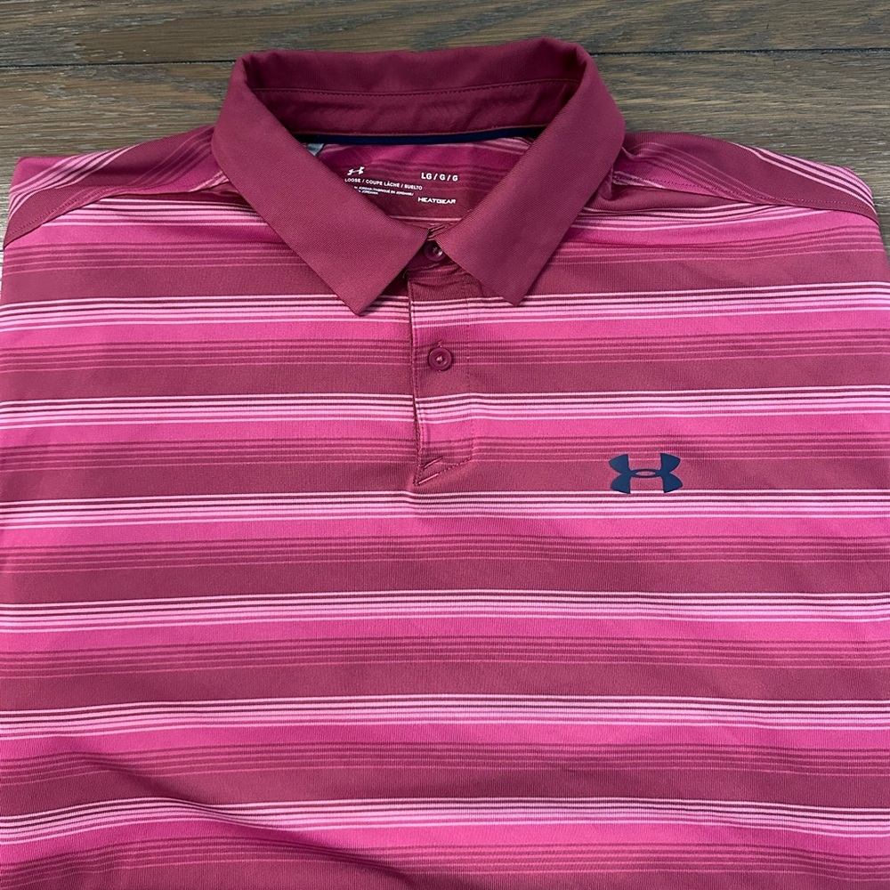 Under Armour Short Sleeve Polo Shirt Size L Gently Worn